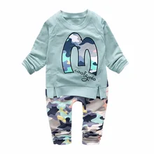 Spring Autumn Baby Boys Children Clothing Sets Toddler Brand Tracksuits Clothes Full Sleeve T-shirt And Pants 2pcs Cotton Suits