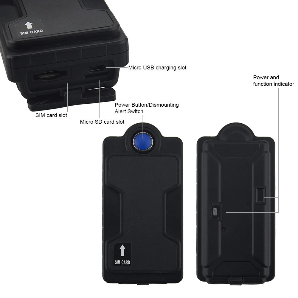 GSM местоположения и отслеживания устройства для 5000 мАч литий-полимерный аккумулятор Q805 диктофон с наклейками 3M Drop-trigger alarm