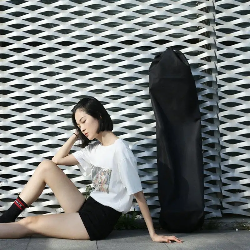 Skateboard bag Skateboard carry bag 120Cm Long Skateboard Bag Oxford Cloth Skateboard Bag 46 Inch Carrying Case Shoulder Travel Longboard Backpack