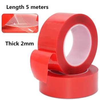 

1 Roll 5 Meter Double Sided Adhesive Tape Acrylic Transparent No Traces Sticker for LED strip Car Fixed