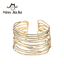 Фотография Miss JuJu Multilayers Gold Silver Bracelet & Bangles Femme Bracelets for Women Christmas Gifts Women
