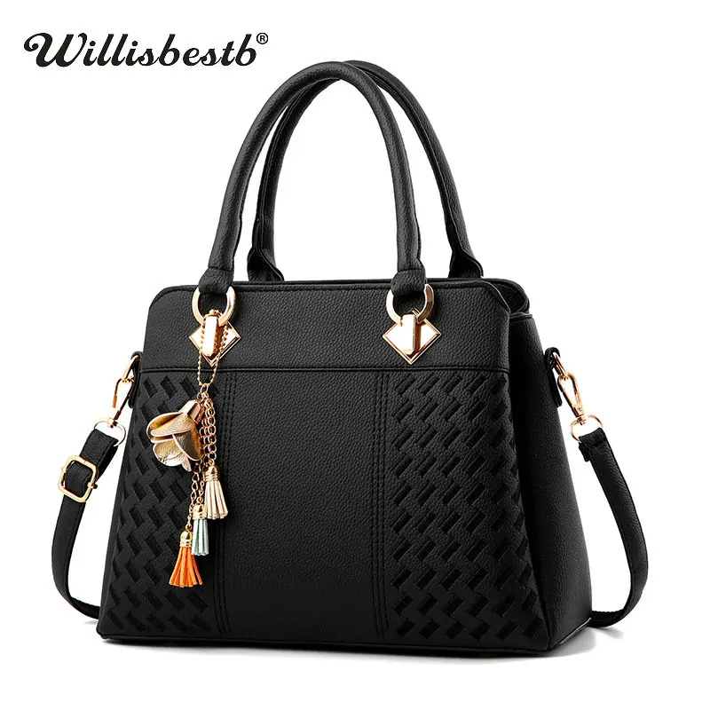 

2018 New Female Leather Handbags Women Shoulder Bags For Girls Luxury Vintage Lady High Capacity Women Messenger Crossbody Bags