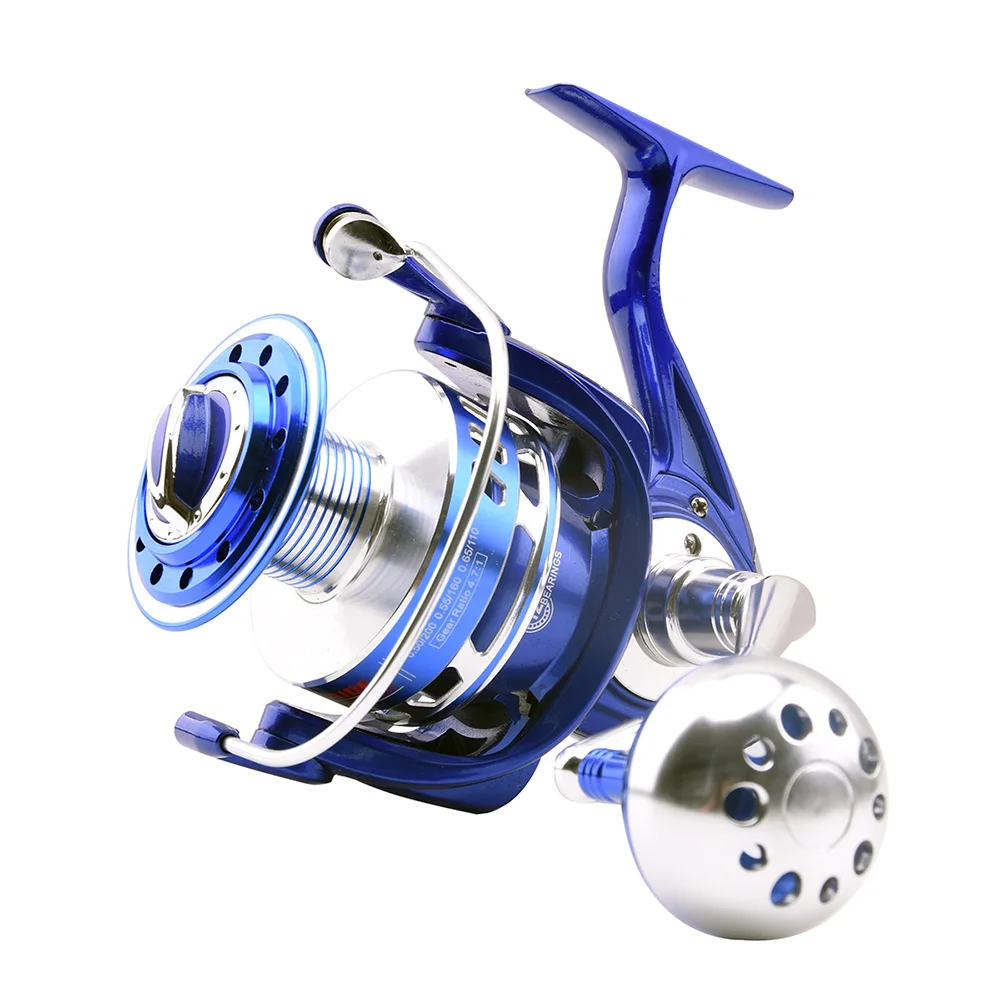 Todos os Carretéis kg de Energia Arrastar Fiação Metal 7000 8000 9000 10000 Pesados Mar Barco Pesca Jigging Carretel 30 6000 9 30 kg de energia arrastar todos os