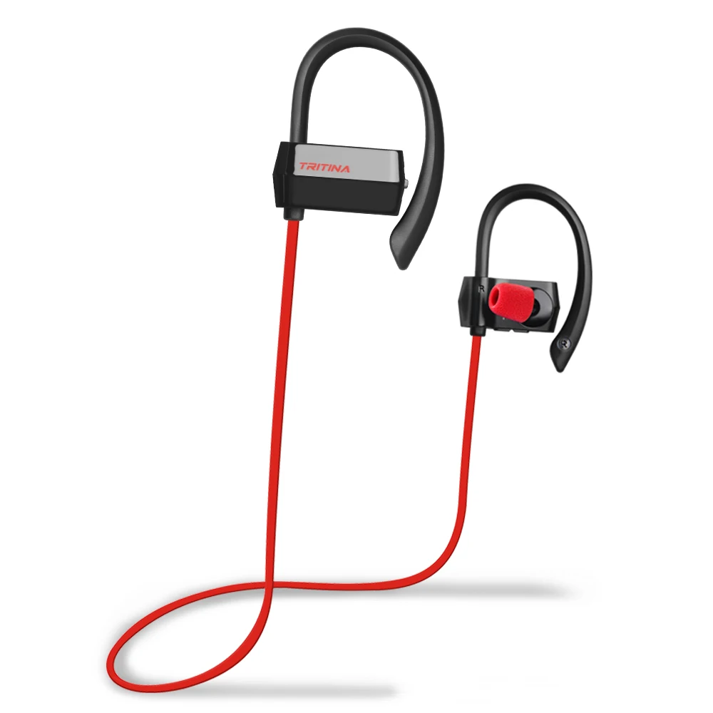 Tritina Sports Headphone in Ear, Sweat proof Bluetooth Earphones w/ Mic
