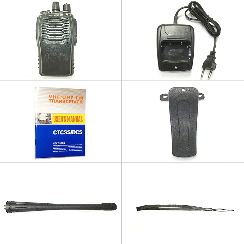 Оптовая продажа портативная рация Baofeng 10 шт./лот 5 Вт Pofung BF 888s UHF 400 470 МГц 16 каналов
