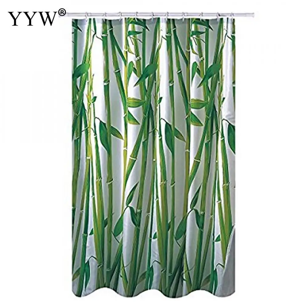 

1 Pc Green Plant Waterproof Shower Curtains Bath Screens Bathroom Curtain For Bathroom Douchegor Home Bath Decor Shower Curtains