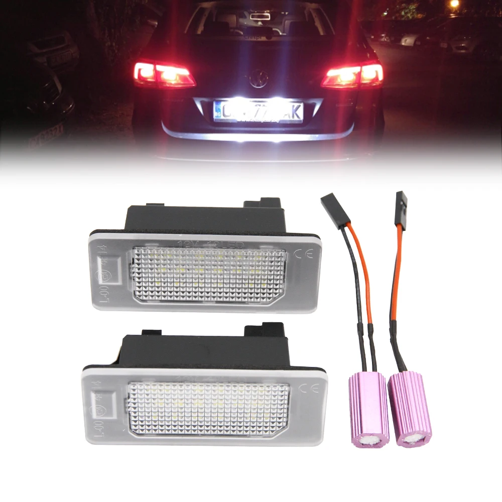 18 SMD LED License Plate Light Lamp for Golf VI Variant Golf Plus