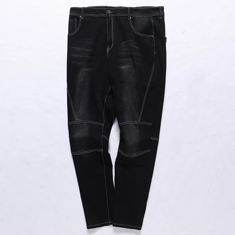 

Large Size Big Men Jeans 10XL 12XL Trousers Business Office Pants High Waist Elasticity Straight spring and autumn Stretch Jeans