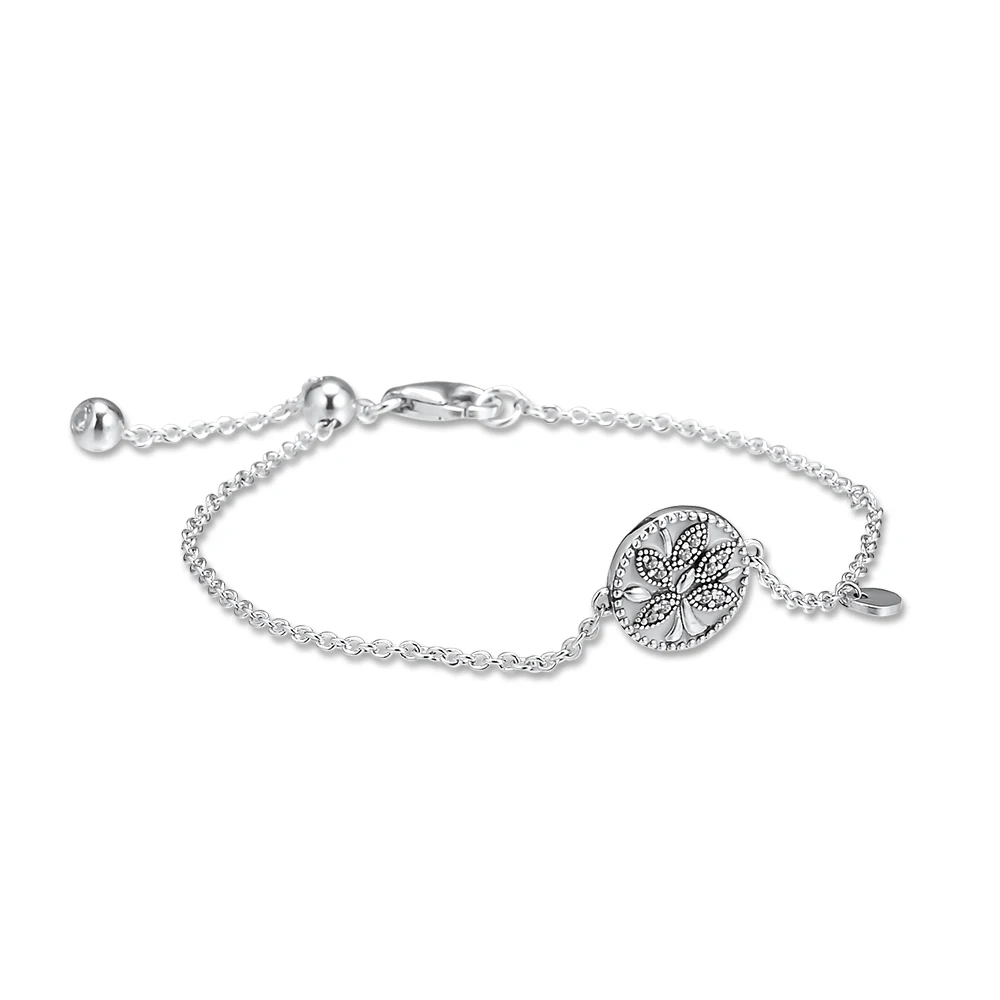 

Pandulaso Tree of Life Bracelet Sterling Silver Jewelry For Woman Fashion Make Up Mother's Day Fashion European Bracelet