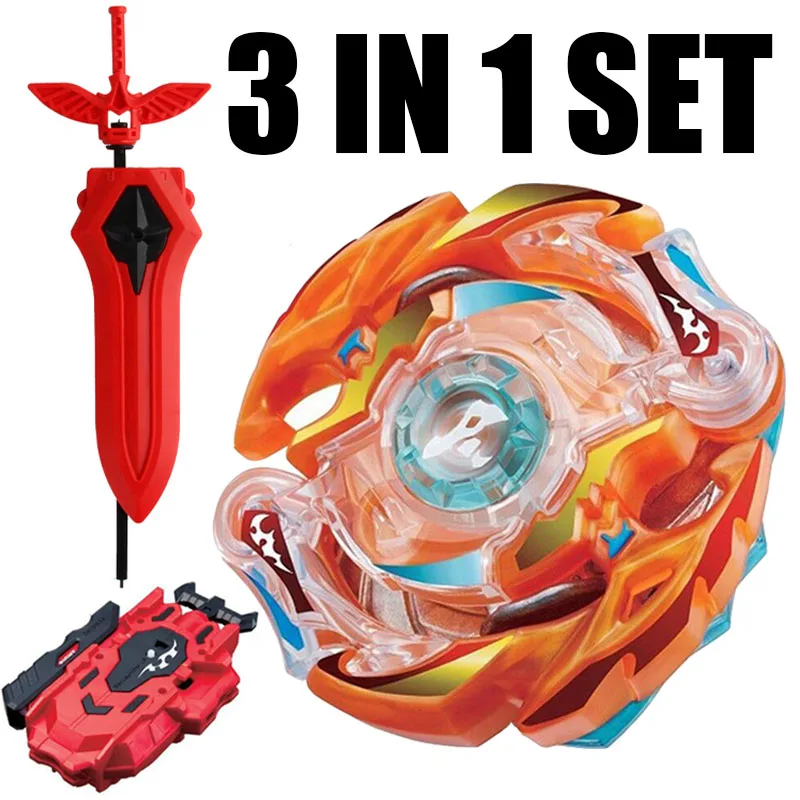 Blaze Ragnaruk/Roktavor взрыв Beyblade стартер B-75 ж/Новый Меч LR Launcher