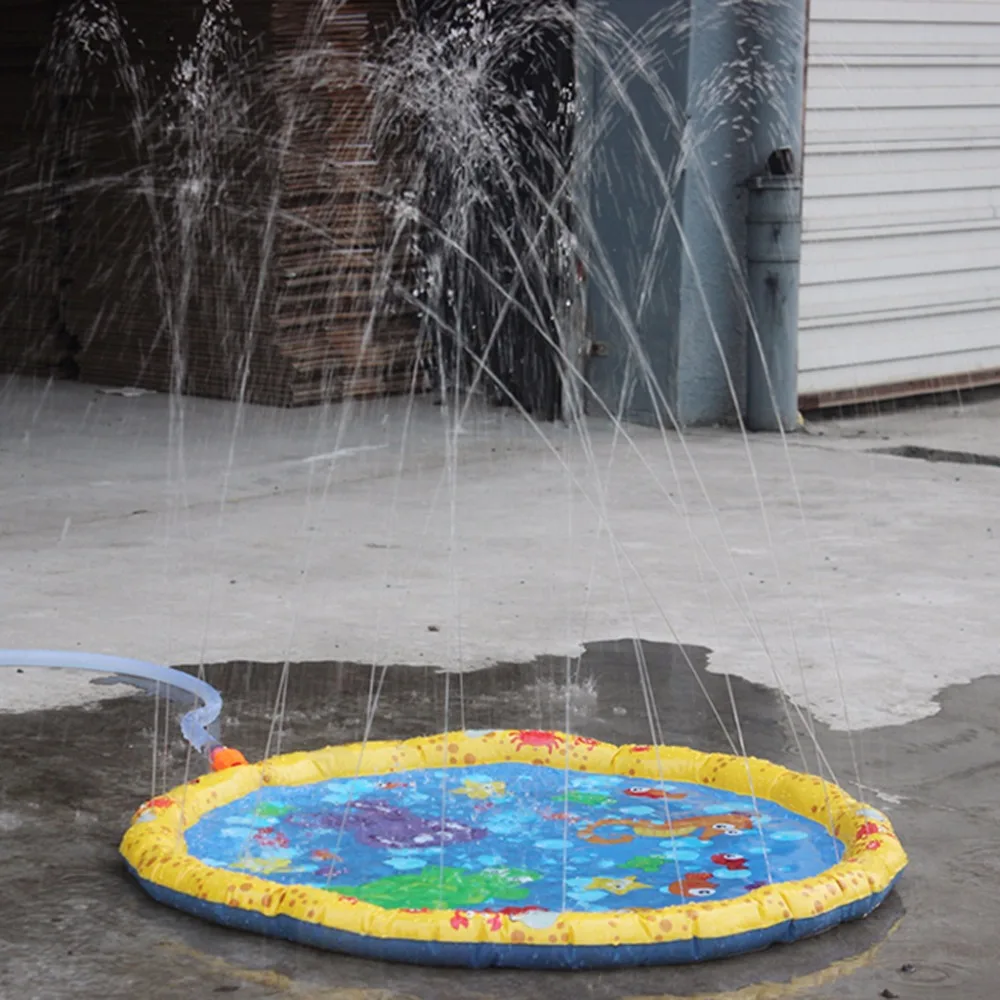 High-Quality-PVC-100cm-Garden-Sprinkle-Splash-Play-Mat-Water-Spray-Toy-Kids-Baby-Pool-Pad (3)
