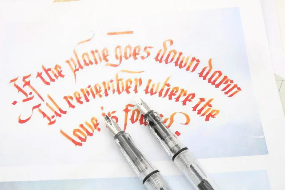 1 шт. медная каллиграфическая ручка пластиковая прозрачная Готическая параллельная художественная ручка для тела плоский наконечник виниловая Арабская авторучка