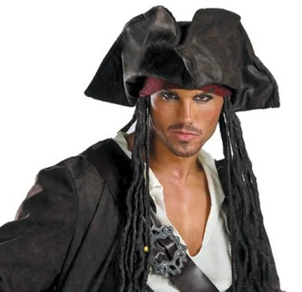 Pirates of the Caribbean 3 Captain Jack Sparrow Prestige Adult Costume1