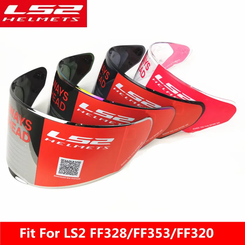 

LS2 ff328 Full face helmet visor suitable for LS2 FF353 FF328 FF320 model transparent black rainbow helmet lens External Glass