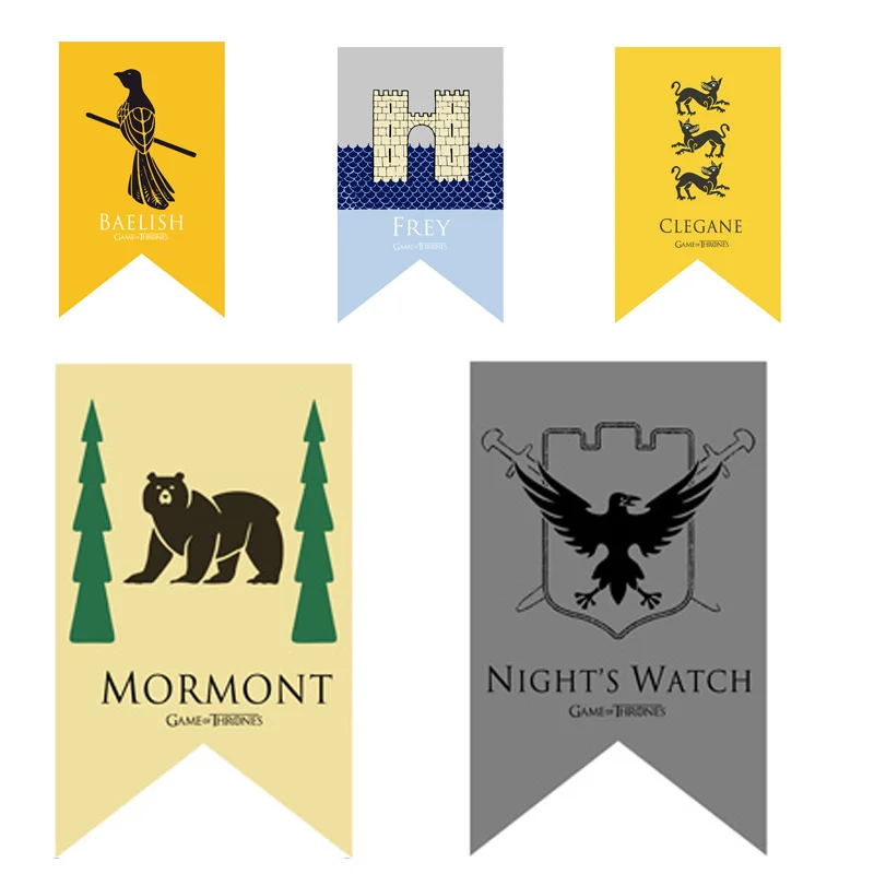 

Party Supplies Wall Decor Home Office Parade Rights Games Banner Stark Flag Kids Gift Toys Boys Girls