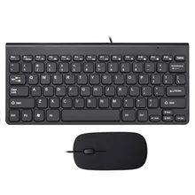 Тонкая Проводная клавиатура, мышь, комбо, 2,4 ГГц, 78 клавиш, клавиатура и мышь, набор для компьютера, ноутбука, рабочего стола