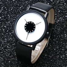 Творческие часы Для мужчин женское платье часы Minimalis Hour Clock мужской моды Повседневное унисекс Кварцевые наручные часы relogio reloj
