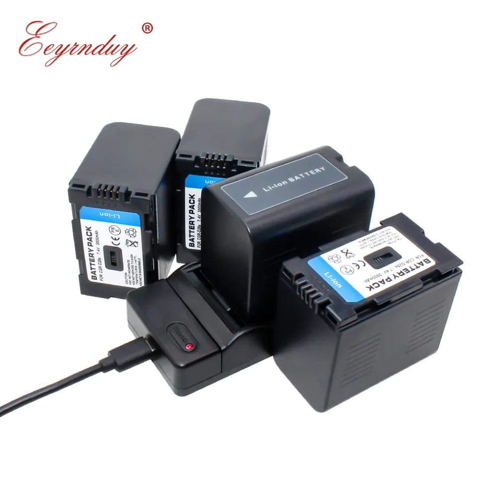 

4pack CGR-D320 CGR-D28S CGR D320 Digital Camera Battery Charger set CGR D28S For PANASONIC AG-DVC15 NVDA1B NV-DA1B