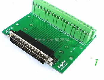 

5pcs/lot DB37 D-SUB DB-37 37Pins Male Adapter signals Terminal Breakout Board ROHS 2 row
