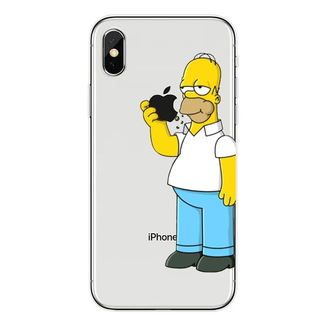 Homer J. Simpson прозрачный жесткий PC пластиковый чехол для телефона для iPhone X XS MAX XR 6 6s 7 8 plus SE 5S 5 Барт Симпсон задняя крышка coque capa