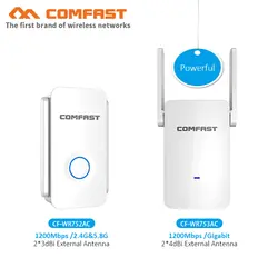 COMFAST 1200 Мбит Wi-Fi ретранслятор wifi-роутер, AC 5,8 ГГц + 2,4 Ghz точки доступа long Range Wi-Fi extender двойной Wifi антенный усилитель AP