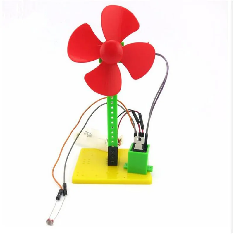 100X DIY креативный светильник управляемый маленький вентилятор ручные Обучающие, развивающие игрушки для детей