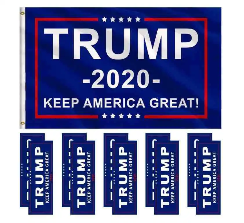 

50pcs Pack Donald Trump Make America Great Again Bumper Stickers Donald Trump President Campaign Sticker Self Adhesive