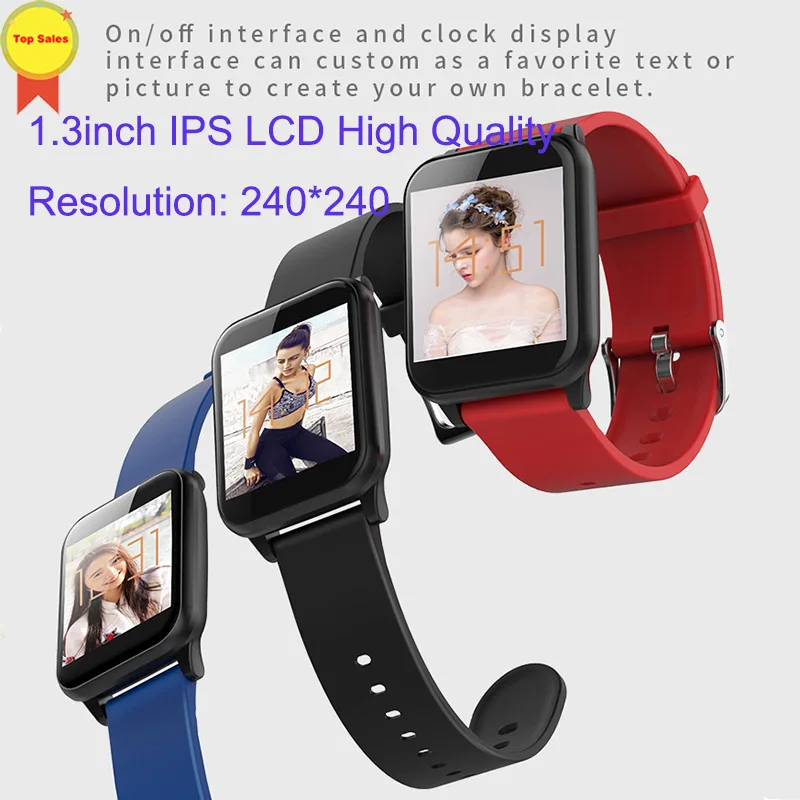 

Smart wristwatch Intelligent watches Digital heart rate monitor message push Men Sport smart band Bluetooth band 4 IOS andorid