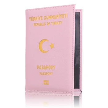 

Hot Turkey Passport Cover for Women &Men Leather Passport Holder Travel Card Protective Passport Holder Organizer for Turkey