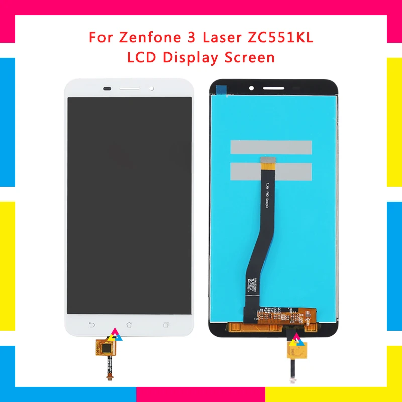 

5pcs LCD Display Screen With Touch Screen Digitizer Assembly For ASUS Zenfone 3 Laser ZC551KL Replacement