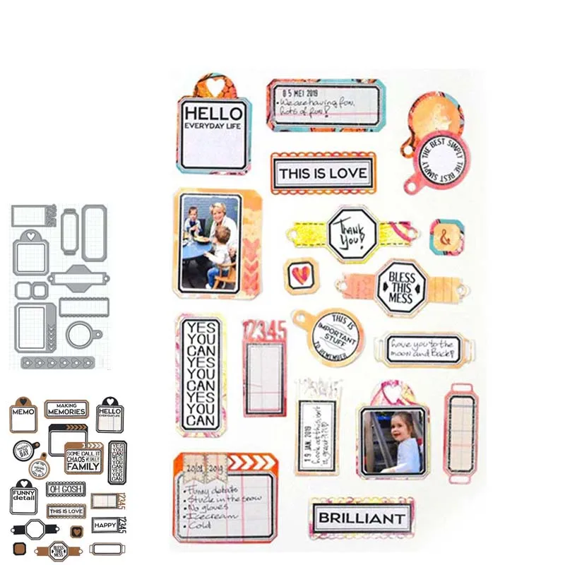 

Metal Cutting Dies planner labels Stencils Flower For DIY Scrapbooking Album Paper Card Decorative Craft Embossing