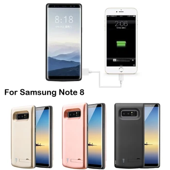 

High Qiality Newest 6500mAh Power Pack Case For Samsung Galaxy Note 8 Portable Battery Bank Charger Support holder cover cases