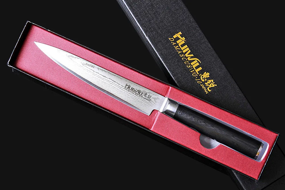 Huiwill горячая Распродажа " японский Takeful VG10 Дамасская углеродистая сталь кухонный функциональный нож/Петти нож шеф-повара кухонный инструмент