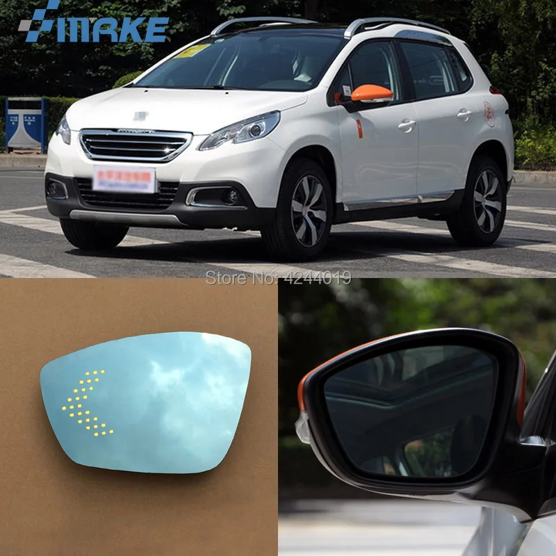 SmRKE для Peugeot 2008 Автомобильное зеркало заднего вида широкоугольный гипербола