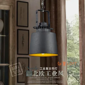 

American country loft Nordic personality industry mining iron retro pendant light restaurant aluminum pot hanging light