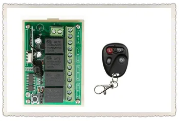 

DC12V 4CH 10A Wireless Remote Control Switch System teleswitch Receiver + Transmitters for Appliances Gate Garage Door