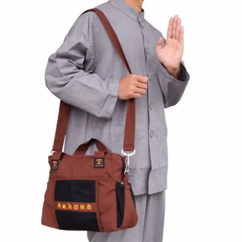 Высококачественная буддийская хлопковая парусиновая монашеская сумка сумки lohan двойного назначения пакет