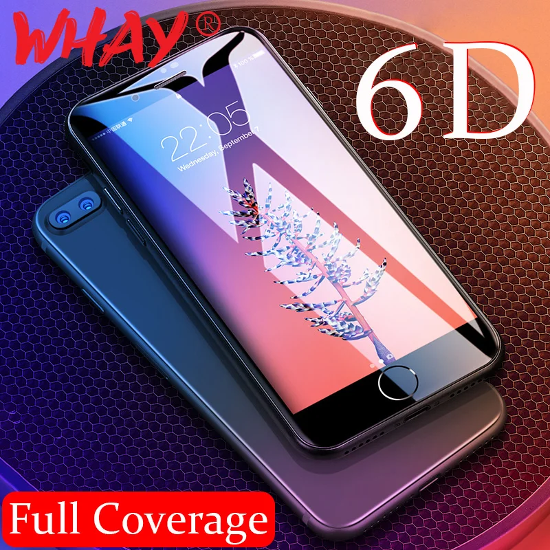 9H 6D закаленное стекло для iPhone 11 Pro XS Max 8 Plus Защитная стеклянная пленка экрана XR X 6 7 |