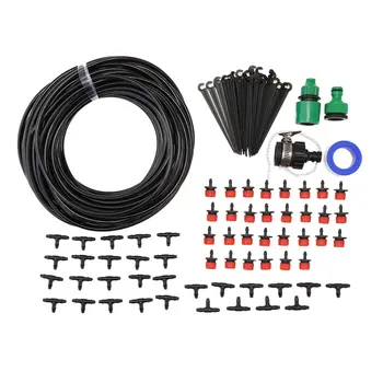 

25M DIY Automatic Drip Irrigation Kit Garden Watering Hose Dripping Tools Set With Adjustable Dripper Tubing Faucet Connector