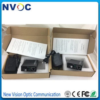 

1000base 1.25G SC Simplex SM Fiber RJ45 Enternet Media Converter Netlink Converter Fiber Optic Transceiver 20KM,Euro Charger