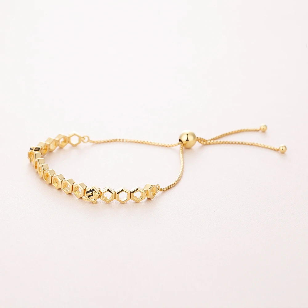 

Pandulaso Limited Edition Shine Honeybee Bracelet original 925 Silver Charms Bracelets For Woman Fit Beads & Charms