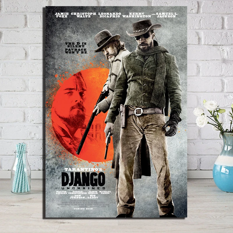 

Django Unchained HD Canvas Paintings For Living Room Decoration Modern Wall Art Oil Painting Poster Home Decor