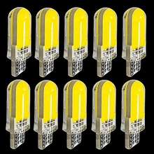 10 шт. T10 W5W 2825 WY5W 12 чипов COB светодиодный водонепроницаемый клиновидный светильник из силикагеля 501 силиконовая оболочка Автомобильная габаритная лампа авто Поворотная боковая лампа