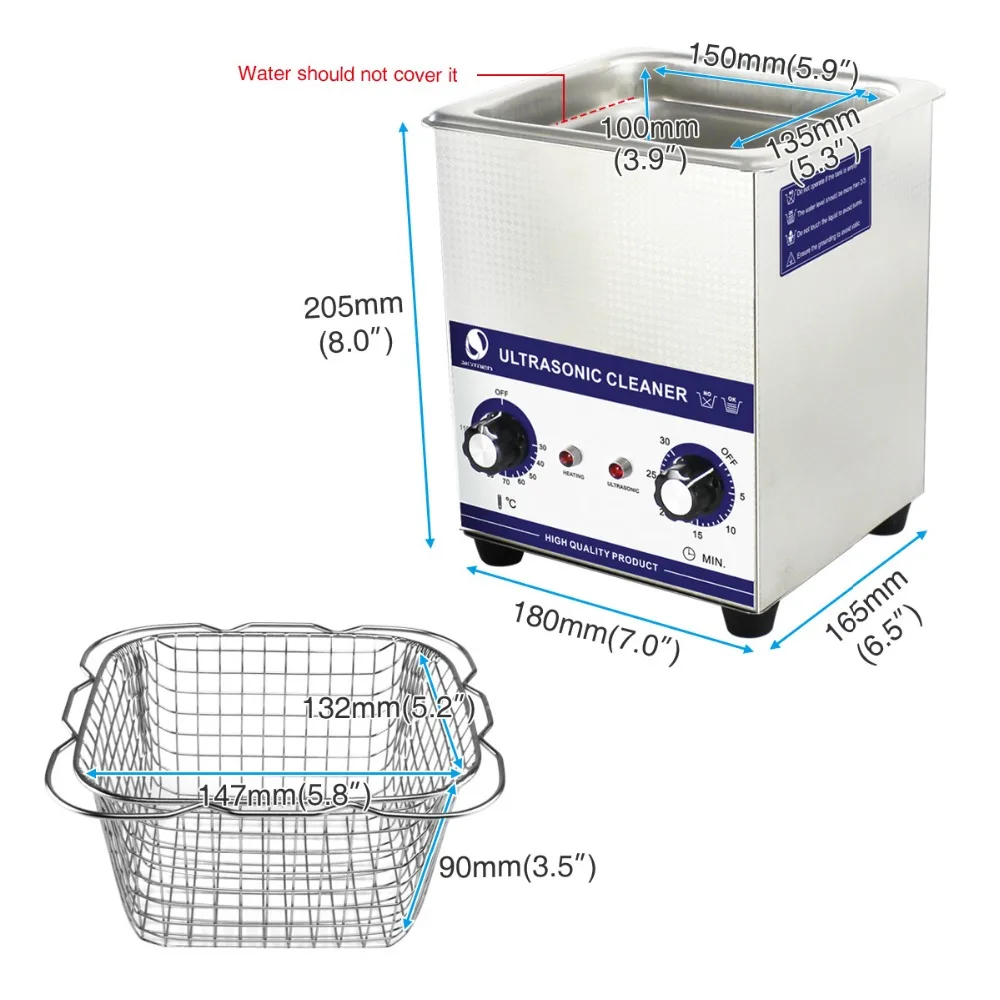 Günstige SKYMEN Mechanische Knopf Ultraschall Reiniger Bad 2L 3.2L 4.5L 6L 10L 15L 22L  30L teile reiniger ultraschall reiniger