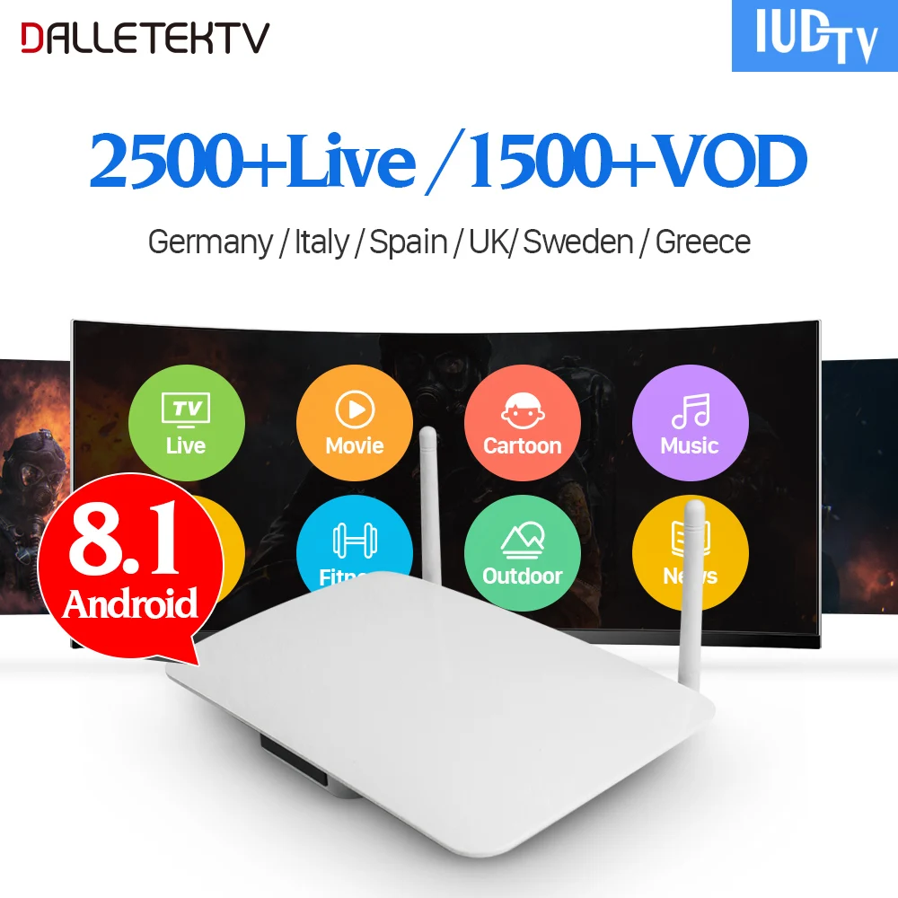 

IPTV Europe Box Android 8.1 Set Top Box Q1404 With IUDTV Code IPTV 1 Year Subscription IPTV Portugal Sweden Spain Italia IP TV