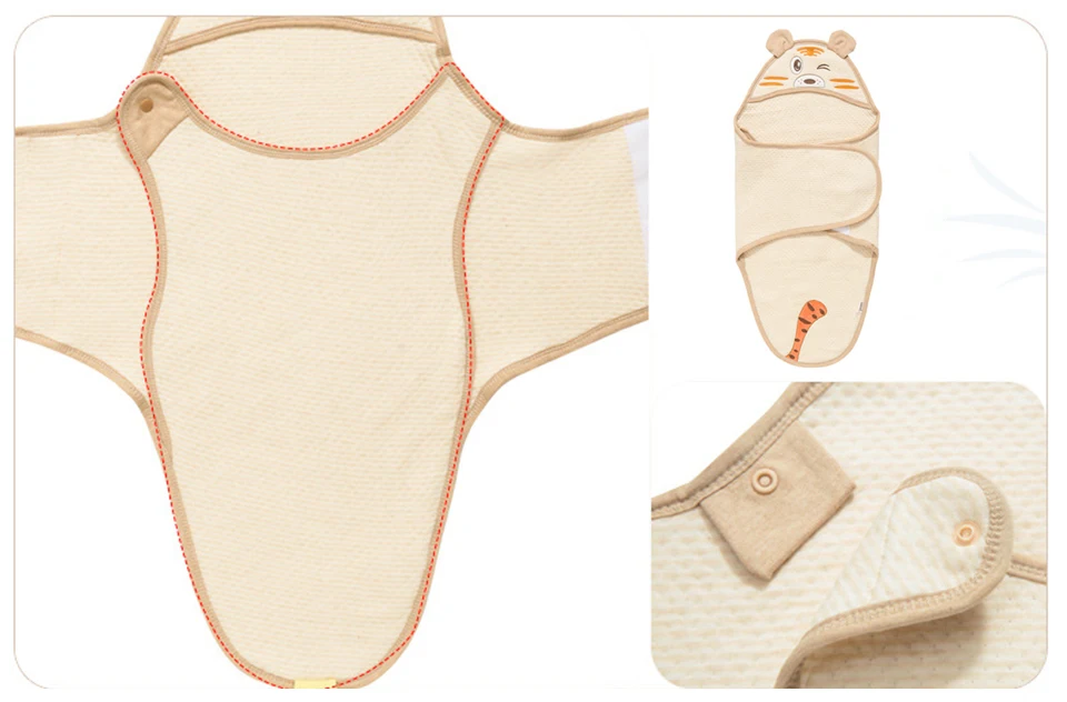 Новорожденный спальный мешок-кокон конверты для новорожденных натуральный окрашенный хлопок мультфильм вышитые детские коляски мешок детский кокон