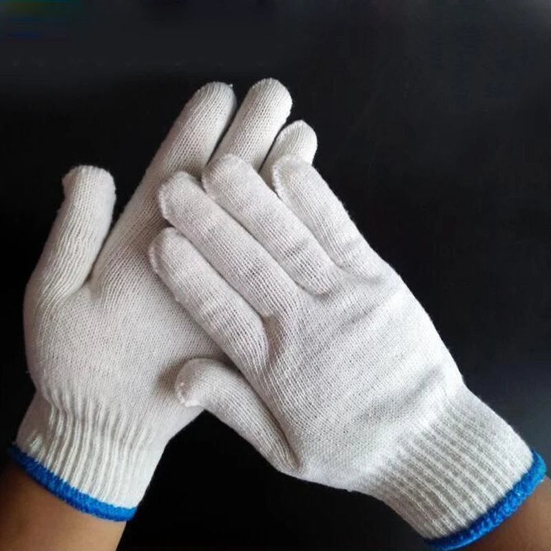 

10Pairs/Lot Anti-cut Gloves Cotton Yarn Safety Cut-Resistant Glove 23cm Anti-stab Non-slip Protection Gloves Durable GST023