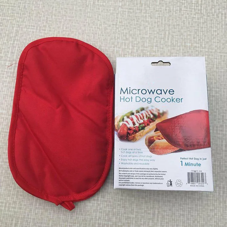 Microwave Hot Dog Cooker 1 Minute Bag Oven
