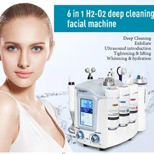 6 в 1 гидрокси растворимый прибор для лица Аква пилинг оксиводород глубокий очиститель Гидра многофункциональный СПА-оборудование для ухода за лицом