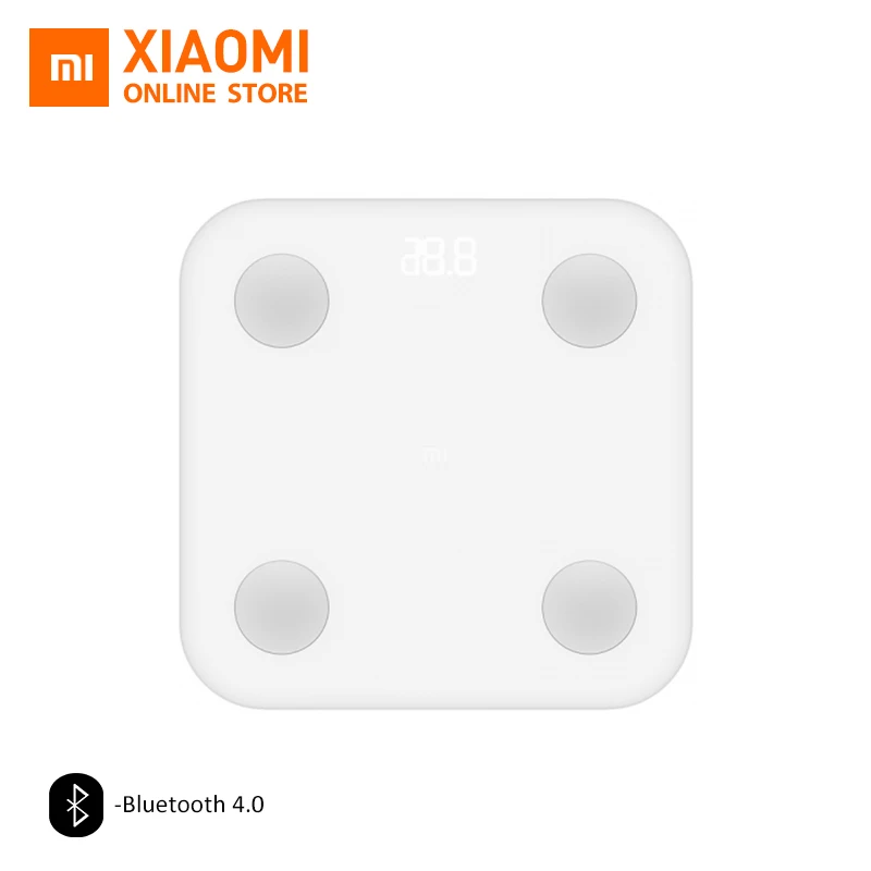 

Original Xiaomi Smart Body Fat Scale Body Composition Scale, Accurate Health Metrics Auto Data Sync Hidden LED Display Bluetooth